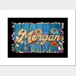 Retro Morgan Name Flowers Limited Edition Proud Classic Styles Posters and Art